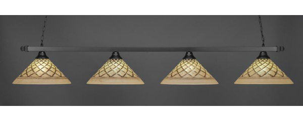 Red Barrel Studio Wynn 4 Light Kitchen Island Linear Pendant Wayfair