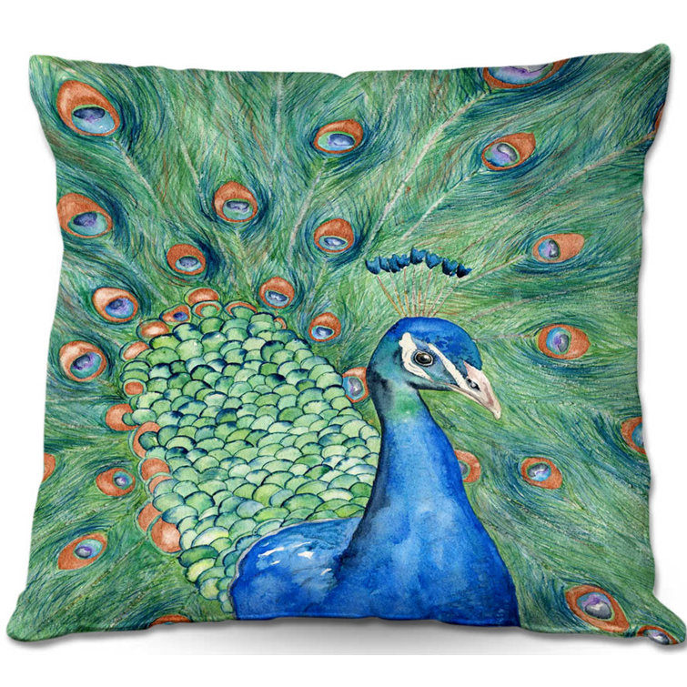 peacock blue pillows