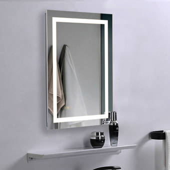 Ivy Bronx Owsley Backlit Frameless Lighted Bathroom Mirror Wayfair