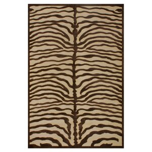 Saphir Ivory/Chocolate Area Rug