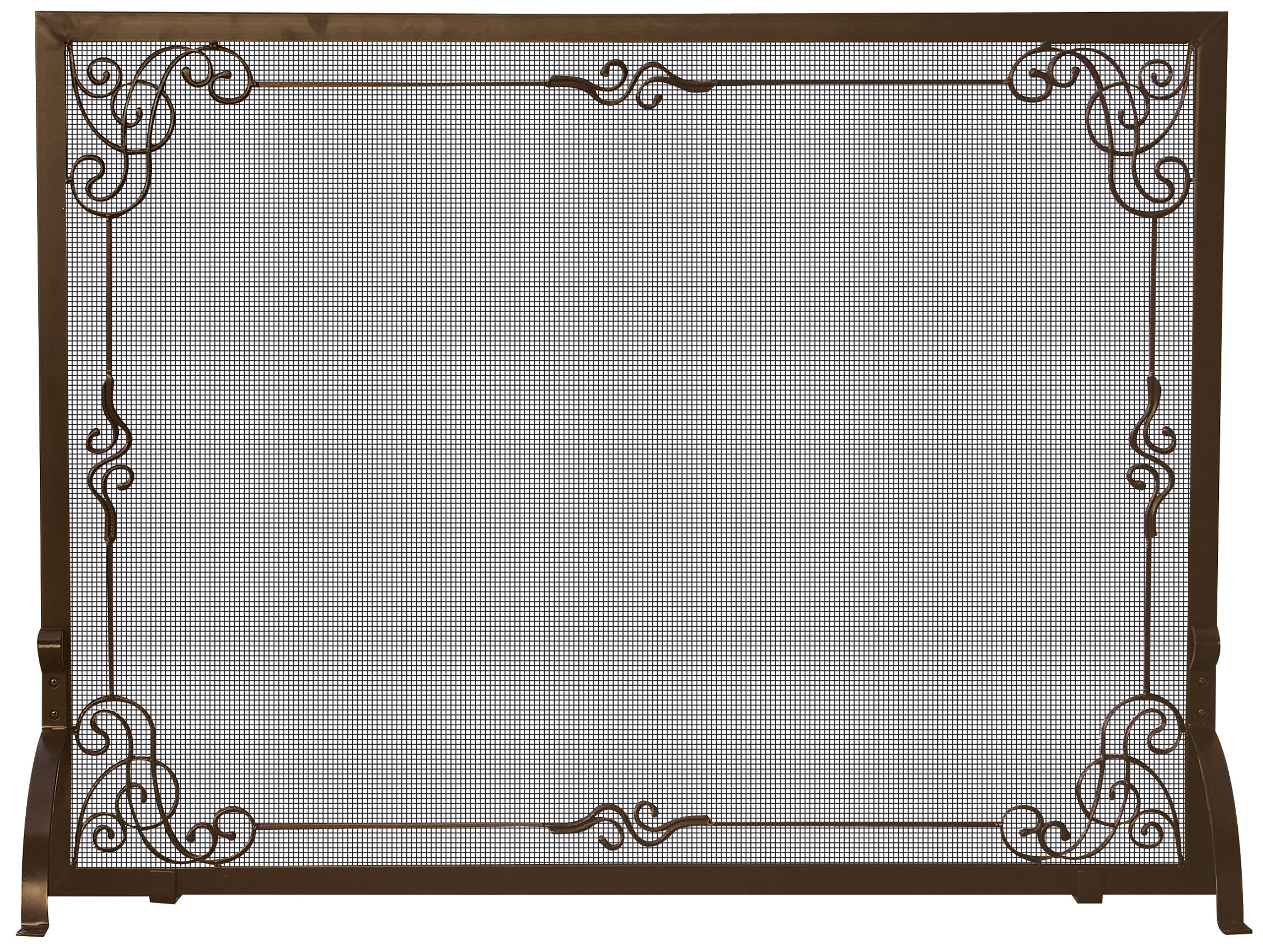Uniflame Single Panel Iron Fireplace Screen Reviews Wayfair Ca