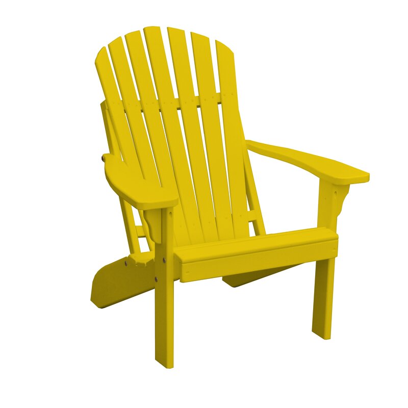 Highland Dunes Marcellina Fanback Wood Adirondack Chair Reviews Wayfair