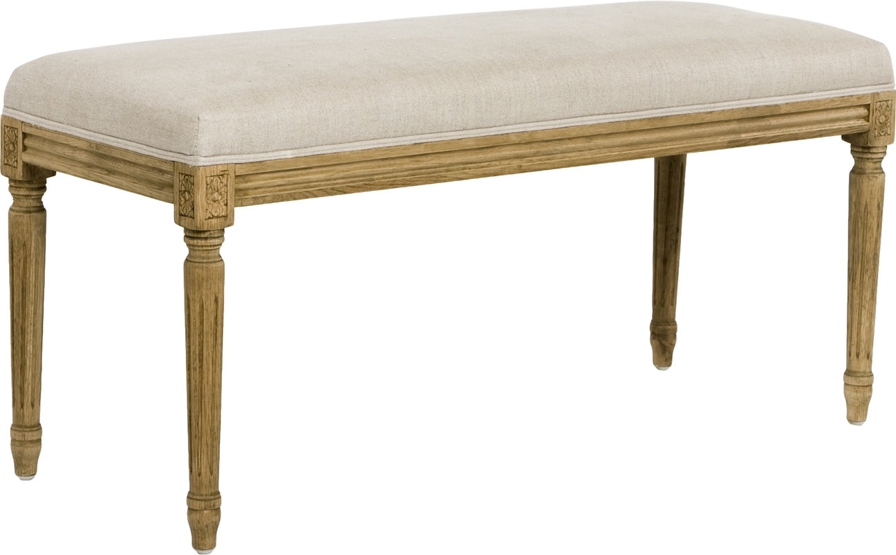 Pesmes Natural Linen Bench