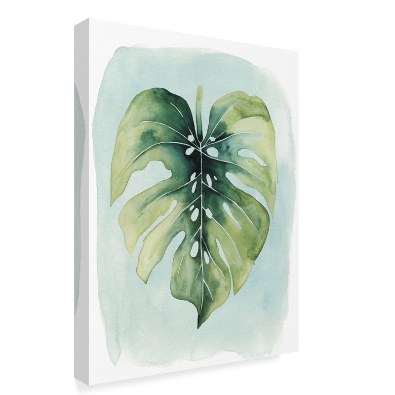 East Urban Home Paradise Palm Leaves I Acrylic Painting Print On