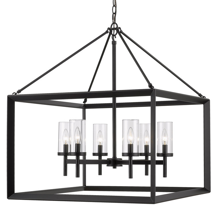 Laurent Lantern Rectangle Chandelier