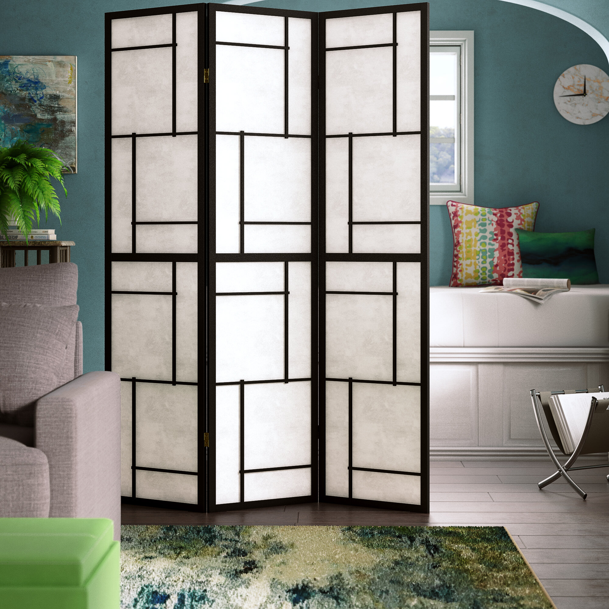 Details about   Photo Room Divider Folding Screen Room Divider Spanish Wall Bagheria 180x160cm show original title Orchid 
