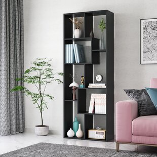 Bookcase 72H'' Modern Open Concept Home Office Etagere Display Shelf Bookshelf 