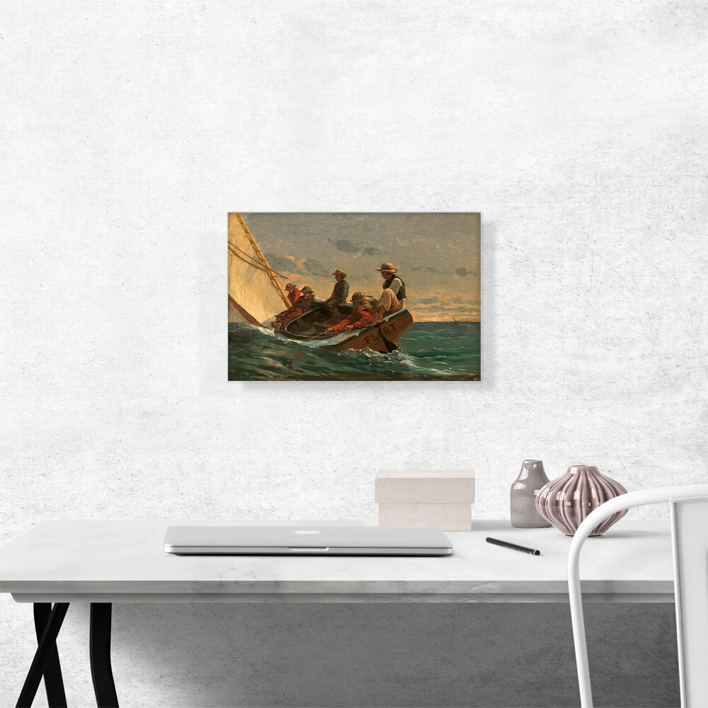 ARTCANVAS The Flirt 1874 by Winslow Homer - Wrapped Canvas Painting ...