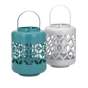 Dharma 2 Piece Metal Lantern Set