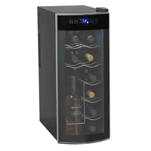 12 Bottle Single Zone Freestanding Wine Cooler by Avanti Products