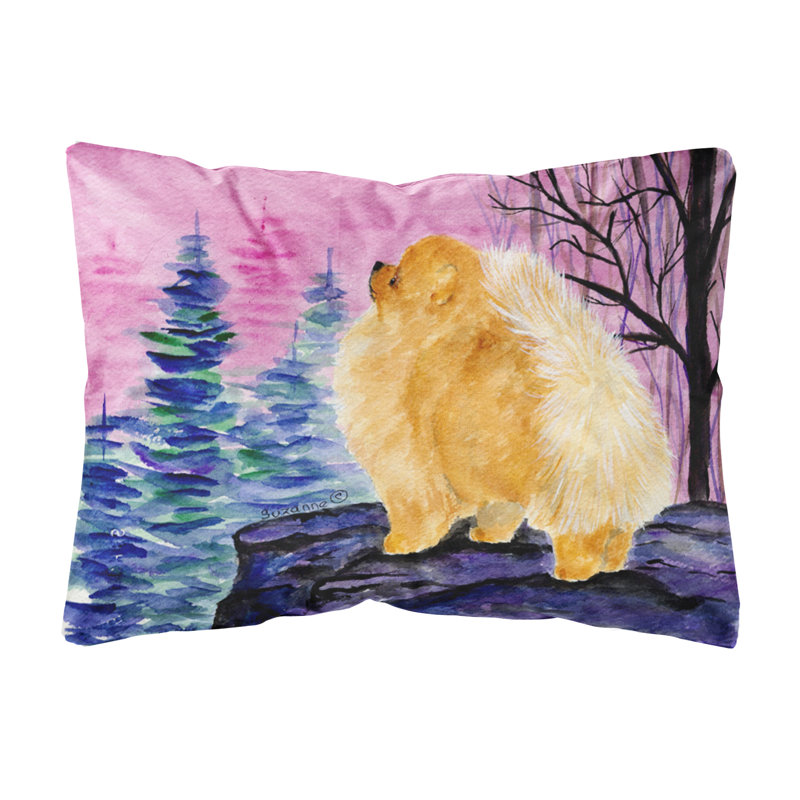 East Urban Home Pomeranian Graphic Print Indoor Outdoor Throw Pillow Reviews Wayfair