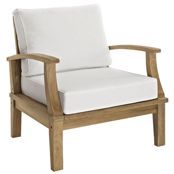 32.28 x 31.50 x 33.47 Espresso American Patio Modern Outdoor Club Chair Easy Care All Weather Wicker