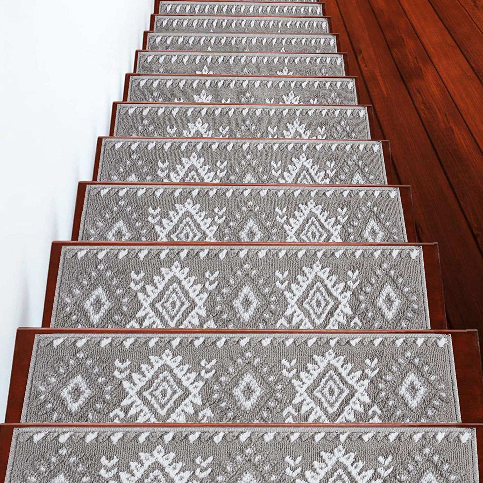 Union Rustic Ashbury Trellis Vibrant And Soft Stair Tread Reviews Wayfair