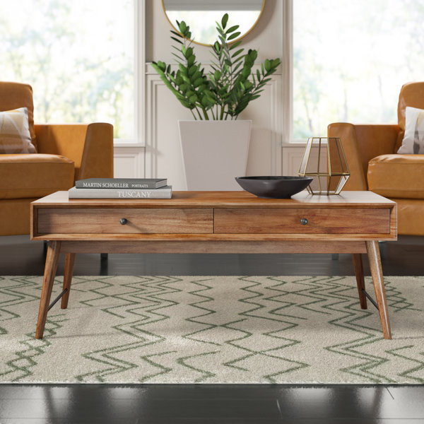 Shop Andersen Solid Wood Coffee Table with Storage from Wayfair on Openhaus