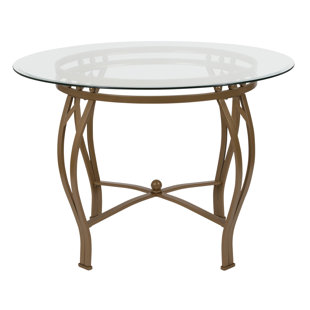 42 inch round glass top dining table