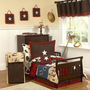 Wild West Cowboy 5 Piece Toddler Bedding Set