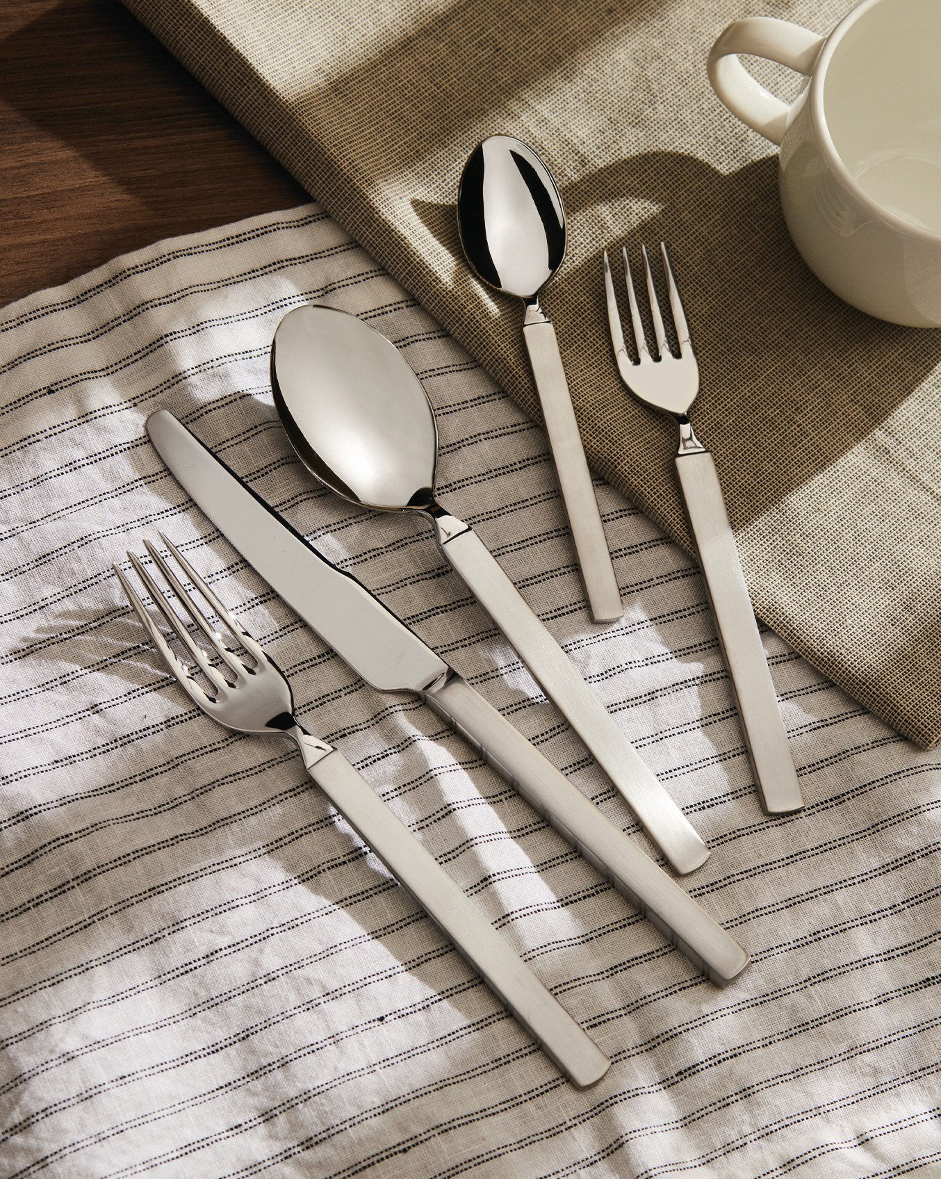 5 Pieces 4180S5 Cutlery Set Dry Alessi 