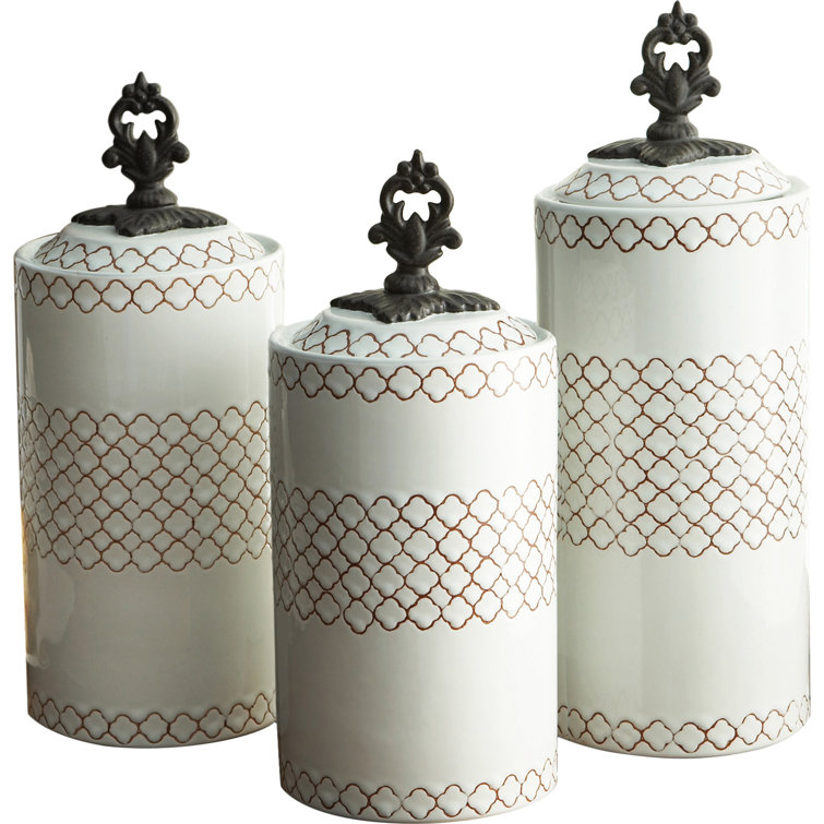 Kelly Clarkson Home3 Piece Cylinder Kitchen Canister Set