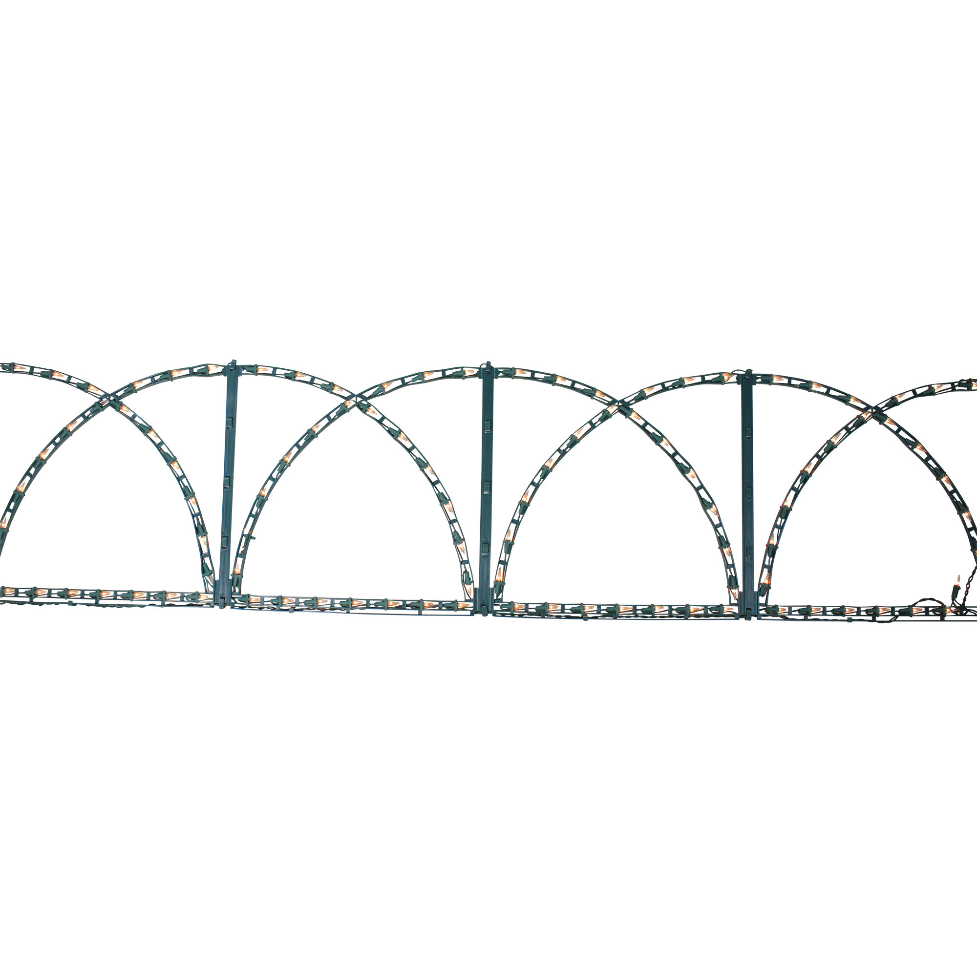 Northlight 84.5'' Green and Clear Christmas Lights Outdoor Decor Wayfair