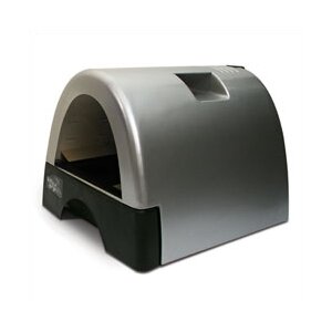 Designer Cat Litter Box with Metallic Cover