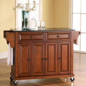 Pottstown Kitchen Island with Granite Top