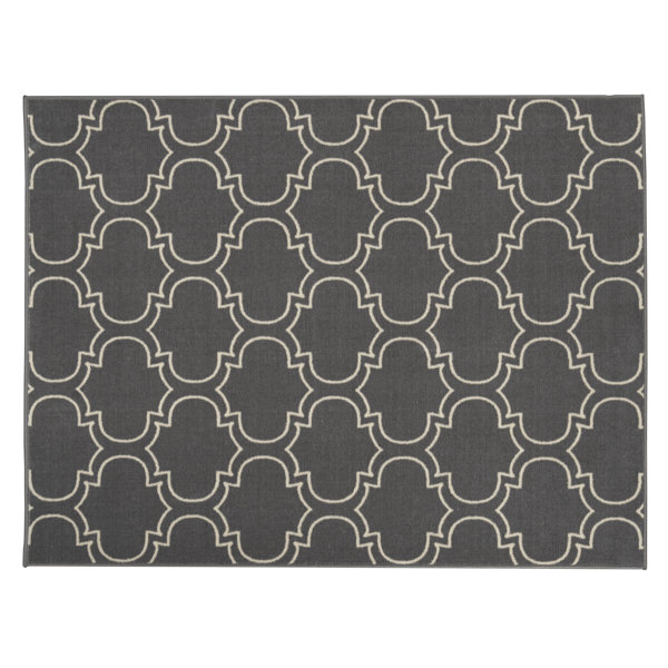 House Of Hampton Somerford Rubberback Gray Indoor Outdoor Area Rug Reviews Wayfair