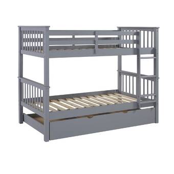 rafael twin over full bunk bed with storage