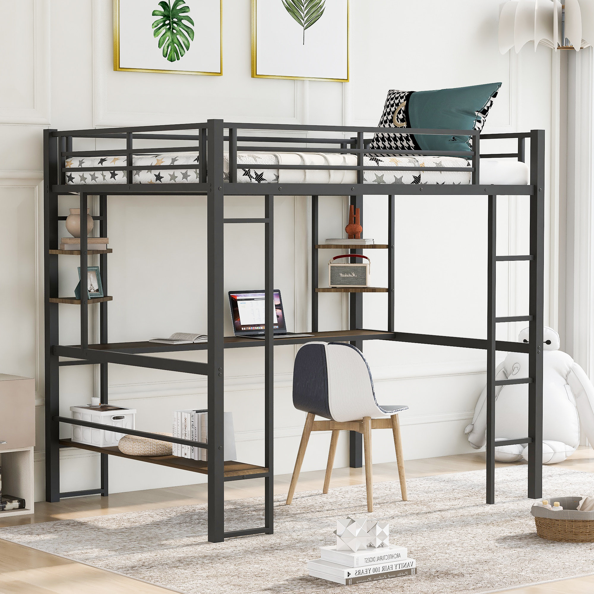 Mason & Marbles Eterra Full Platforms Loft Bed with Built-in-Desk by ...