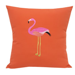 pink flamingo throw pillows