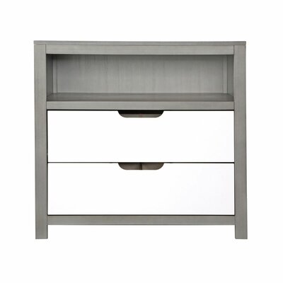 Karla Dubois Oslo 2 Drawer Combo Dresser Color Morning Mist White