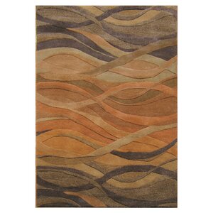 Stretton Hand-Tufted Ograne Area Rug