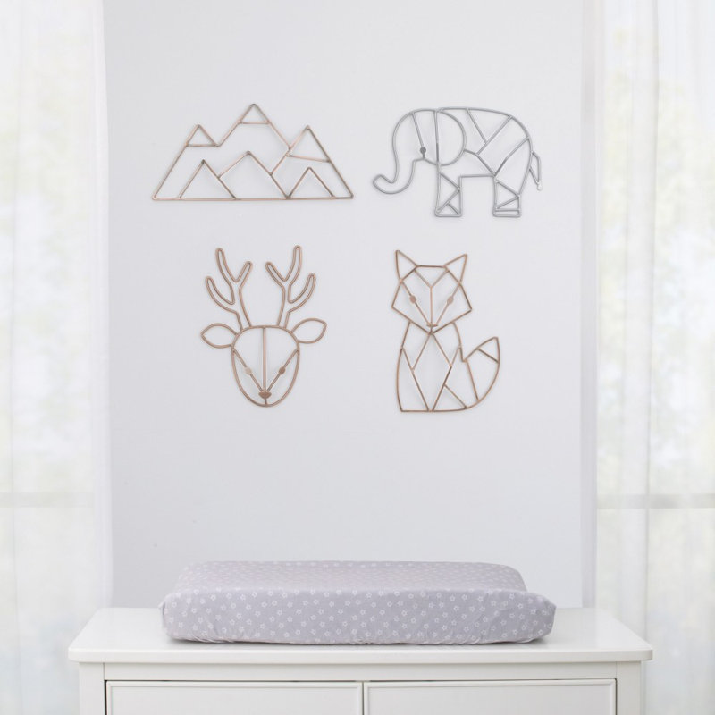 Isabelle Max Atkins Elephant Shaped Wire Nursery 3d Wall Decor