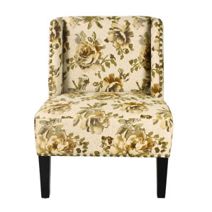 Printing Fabric Slipper Chair by Adeco..