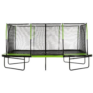 View Mega 17 Rectangular Trampoline with Safety