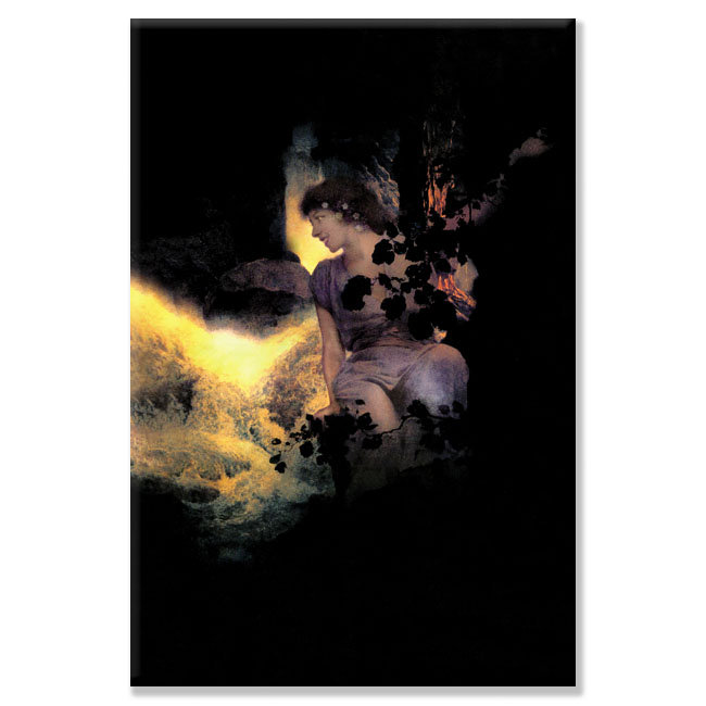 Buyenlarge Deep Woods Moonlight Painting Print On Wrapped