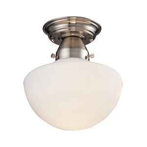 Schoolhouse 1-Light Semi Flush Mount