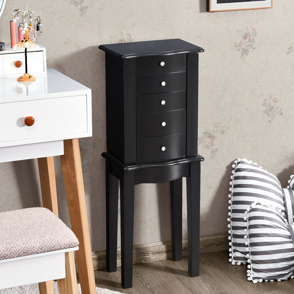 Jewelry Armoire with Mirror