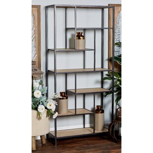 Schwanke 64'' H x 30'' W Solid Wood Etagere Bookcase