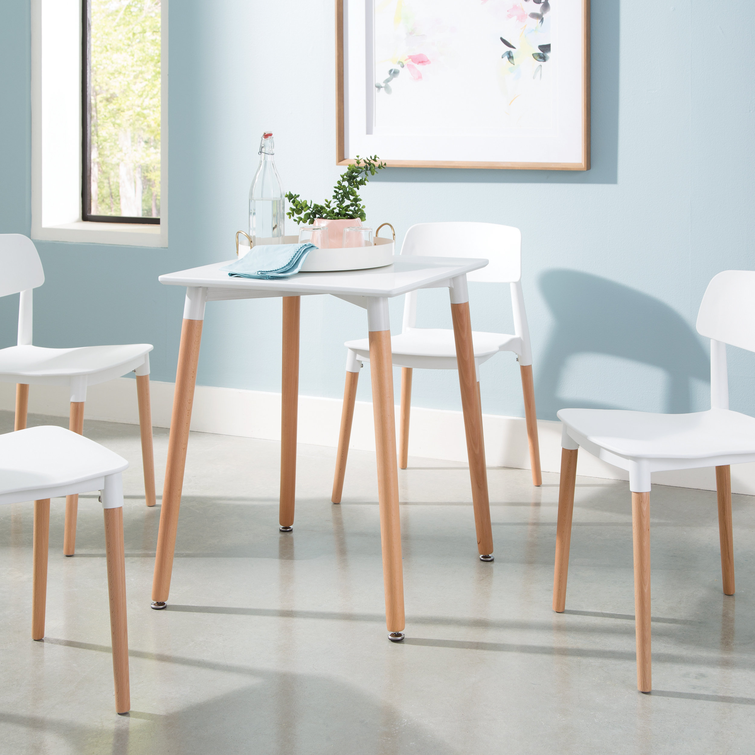 solid wood dining table chairs