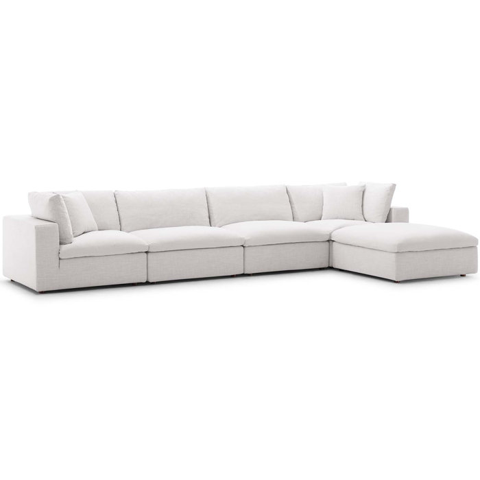 Trule Teen Commix Down Filled Overstuffed 5 Piece Sectional Sofa