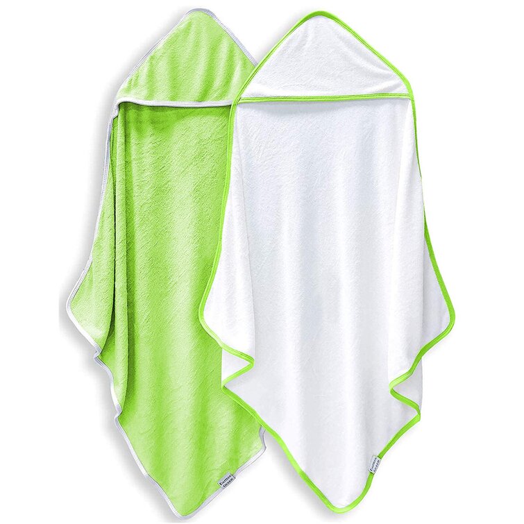 undefined | 2 Pack Premium Rayon From Bamboo Baby Bath Towel - Ultra Soft Hooded Towels For Babies,Toddler,Infant - Newborn Essential -Perfect Baby Registry Gifts For Boy Girl