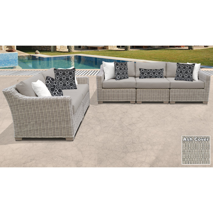 Rosecliff Heights Claire 5 Piece Sofa Seating Group With Cushions
