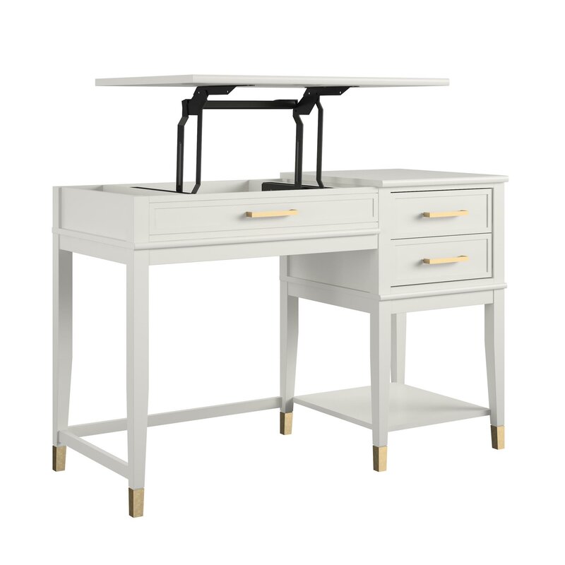 white westerleigh height adjustable standing desk