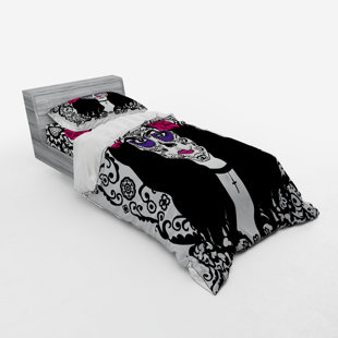 sugar skull baby bedding