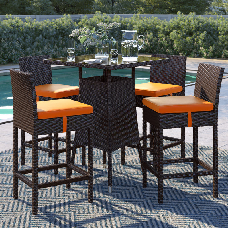 Sol 72 Outdoor™ Brentwood 5 Piece Bar Height Dining Set ... (800 x 800 Pixel)
