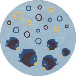 Kalyn Aquarium Light Blue Area Rug