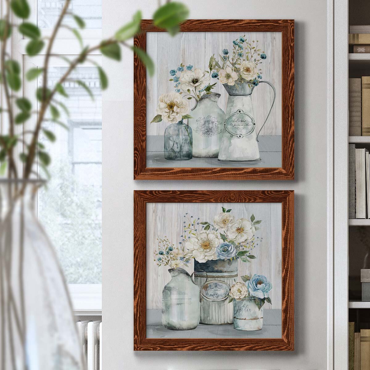 Ophelia & Co. French Garden Flowers I - 2 Piece Picture Frame Painting ...