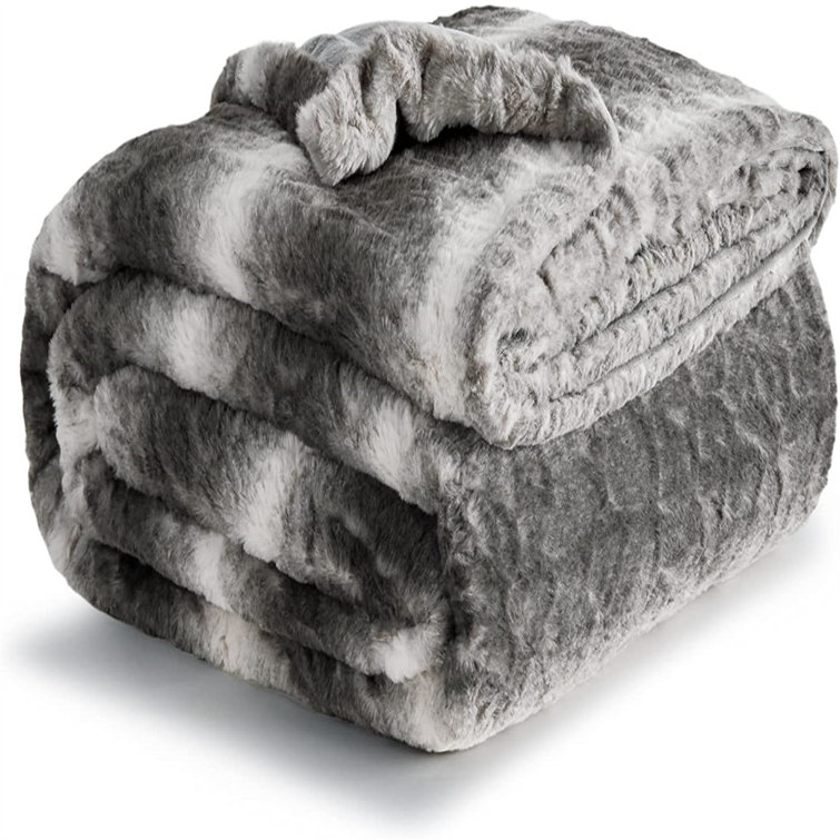 rabbit fur comforter