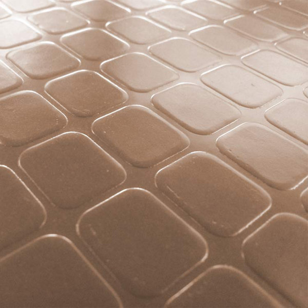 Rubber stable mat 6′ x 4 ‘ (checker design) :delta rubber imports Rubber-Cal, Inc. "Block-Grip" Garage Flooring Roll in Brown | Wayfair