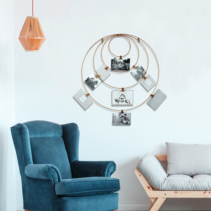 Prinz Hanging Metal Wire Collage Circular Wall Display Picture Frame Wayfair
